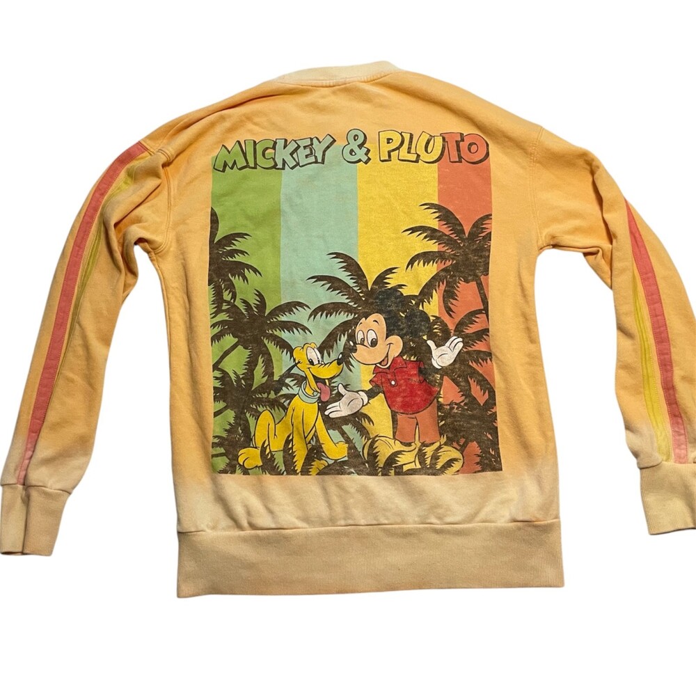 Disney Store Mickey and Pluto Sweatshirt, XS